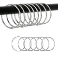 Duschdraperiringar 30-pack, öppningsbara rostbeständiga järnringar för gardiner och DIY-projekt, silver 60 mm