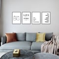 Miniatyrbilde 4 av 4: Set uten ramme 4 deler i din A4 (21X30 cm)