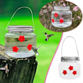 Miniatyrbillede 4 af 5: Mason Jar Kolibri Foder med 3 Porte, Lille Fugl Vild Fugl Foder