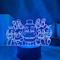 Miniatyrbilde 1 av 5: Nattlys 3D LED Fem netter på Freddy nattlys