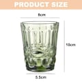 Miniatyrbillede 2 af 5: 2 stk. slange-mønster glaskoppe farve Kreativ præget juiceglas vinglas tykt glas vinglas S