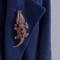 Miniatyrbillede 3 af 4: Krokodille Rhinestone Brosche Gave Fødselsdag Jubilæum Brosche Allo