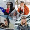 Pikkukuva 4 / 4: TG Vintage Lentäjähattu ja -lasit Kostyymi Tarvikkeet Turkiskorvat