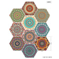Miniatyrbillede 1 af 5: 10 stk. Flise Klistermærker Hexagon Industrielt Design (200mmX230mm D)