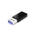 Pikkukuva 2 / 5: USB 3.0 uros - USB 3.1 tyypin C naaras datamuunnin USB 3.0 - USB C naaras puhelinsovitin Musta The Black DRIVE