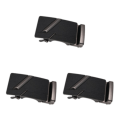 Miniatyrbild 5 av 5: 1/2/3/5 Herrar Solid Automatisk Spänne Ratchet Läder Metallbälte 3-pack