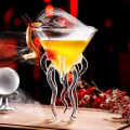 Miniatyrbild 2 av 5: Bläckfisk vinglasset med 2, manet cocktailglas, kristall martini glasögon nyhet present fest kök bar bröllop festival