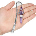 Miniatyrbillede 2 af 4: Metallisk Amethyst Krystal Bogmærke Krystaller Ædelsten Vedhæng - Perfekt
