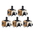 Miniatyrbild 1 av 5: 5 st 3D Analog Sensor Modul Ersättningskontroll 2,3K Joystick Axel Analog Tummepinne Reparationstillbehör Reservdel för Yellow