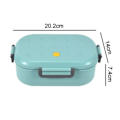 Miniatyrbild 5 av 5: Läcksäker Bento Lunchbox/Metallbehållare med Isolerad Lunchpåse BPA-fri 1000 ml, Blå