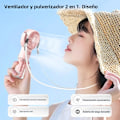 Pikkukuva 3 / 7: Kannettava tuuletin kostuttimella, mini, kädessä pidettävä, USB-ladattava, vesisuihkulla, sumutuuletin, vain jäähdytys, neljä nopeutta 4 Colors