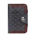 Miniatyrbillede 5 af 5: Herre Pengepung Magnetisk Lukning Clutch Taske Herre Pengepung Læder Lomme England Stil Pengepung Herre Brun