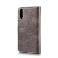 Pikkukuva 3 / 5: Huawei P20:lle tarkoitettu lompakko-kotelo magneettisella kannella, tummanruskea - DG.MING Tummanruskea