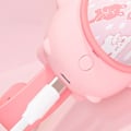 Pikkukuva 4 / 4: Kannettava Mini-tuuletin Piirretty Kello Muotoinen USB Latautuva Tuuletin 1 Kpl