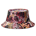 Miniatyrbild 1 av 5: Quanhaigou Bucket Hat för Män Kvinnor, Packbara Vändbara Tryckta Solhattar, Fiskehatt för Utomhus Sommarresor Vandring Strand