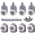 23mm 8 st Duschdörr Rullhjul Trissor Hjul Skjutbara Badrumsdörr Rullar..DEBUNS