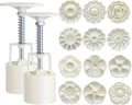 Set med 12 kakformar - Stämplar Formar Kakformar Månkaksform Bakning Månblomma DIY Köksredskap Maker 50g Rund_yu