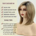 Miniatyrbillede 3 af 5: TG Ombre Blond Bob Paryk