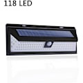 Miniatyrbillede 2 af 5: 118 LED Solcellelampe 1000 Lumen Væglampe PIR Bevægelsessensor IP65 Vandtæt Udendørs Have..DEBUNS