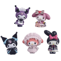 Miniatyrbild 5 av 5: 5 st Söta Melodi Kuromi Dockor Leksaksfigurer Sanrio Dockor Dekoration Prydnader Leksak Present