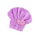 Pikkukuva 1 / 5: TG Hiustenkuivaava pyyhe 3-pack, nopeasti kuivava mikrokuituhiuspyyhe, Violetti