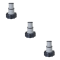 Miniatyrbilde 2 av 5: 1/2/3 Bærbar Pool Slange Adapter Beslag Holdbar Ventil med 3ST