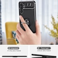 Miniatyrbillede 3 af 5: Samsung Galaxy A13 5G / A04s 4G TPU-etui med Finger Ring - Sort Sort