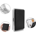 Miniatyrbillede 3 af 5: 2 Høj kvalitet Cigaret Etuier i Sort/Brun Metallic PU Læder, t
