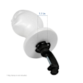 Miniatyrbillede 4 af 5: TG Vit Skum Skyltdocka Hoved Display, Styrofoam Paryk Hoved (2-pak)