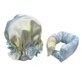 Miniatyrbild 5 av 5: TG NYHET Värmefria Satin Hårrullear Curls Bun Bons 2-pack Set Blå 1 set