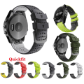Miniatyrbillede 4 af 4: Silikonarmbånd Sort & Grå til Garmin Fenix ​​5/5Pro/6/6Pro Sort, grå