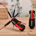 Miniatyrbilde 4 av 5: 8-i-1 Skrutrekker Skrutrekker Phillips LED-lys Skrutrekker Multi-fun