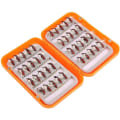 Miniatyrbilde 1 av 5: Galaxy 40 Realistiske Fiskefluer Ørret Fluer Lokker Kroker Flufiske Kit Box (Rød)