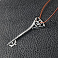 Miniatyrbild 5 av 5: Ny Yog-Sothoth halsband med nyckel till gudarnas port hänge Cthulhu mytologi smycken Antique Silver