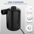 Pikkukuva 2 / 5: TG Sähköinen ilmapumppu, latautuva ilmapumppu 3600mAh Ilmapumppu/Tyhjennyspumppu