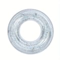 Miniatyrbilde 1 av 11: Hot salg ny transparent badering med paljetter for voksne og barn oppblåsbare vannforsyninger fortykket PVC badering #70cm silver