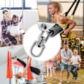 Miniatyrbillede 4 af 5: Heavy Duty Loftkrog 360° rotation Rustfri Hængekøje Krog