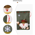 Miniatyrbilde 3 av 5: 3 deler julegaveposer med snor, store stoffposer 3D S