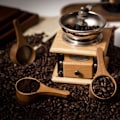 Miniatyrbilde 3 av 6: 6 stk. Akasiatrefjøl Kaffe Skjeer Spiseskje Bønne Skje Kaffe