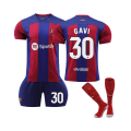 Pikkukuva 1 / 4: (2023/24 Barcelonan kotipaita #30 Gavi lapsille ja aikuisille, tummansininen L