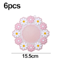 Miniatyrbilde 2 av 5: Silikonunderlag for drikkevarer, sklisikkert silikonkoppunderlag Rosa medium