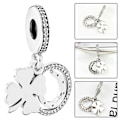 Miniatyrbillede 4 af 5: REMAKE Pandora 925 Sølv Charms med Hjerte