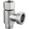 Miniatyrbillede 1 af 5: 3-vejs 3/8\" og 1/2\" 3-vejs adapter Tee-kobling Rustfrit stål 3/8\" vandledning T-kobling Børstet nikkel