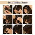 Miniatyrbilde 5 av 5: TG Clip-in Bangs for Women 100 % menneskehår Forlengelse Wispy Bangs Fransar