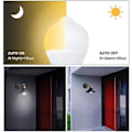 Miniatyrbild 2 av 4: 12W E27 PIR Infraröd LED-lampa med rörelsesensor Auto On/Off A60 220V 1200lm Ekvivalent 120W Halogen, (2-pack, Kallvitt 5700K)