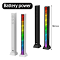 Miniatyrbillede 2 af 5: Hmwy-rgb Atmosfærisk Lysstribe Musik Synkronisering Optagelse Rhythme Batteridrevet Stemningslampe