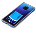 Pikkukuva 5 / 5: TG Iskunvaimennuskuori Korttitaskulla - Huawei Mate 20 Pro Läpinäkyvä/Kirkas