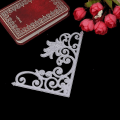 Miniatyrbillede 3 af 5: Blomsterram Kolstål Skære Stencil Stencil Scrapbog Album Håndværk Kort (LG)