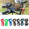 Miniatyrbillede 2 af 5: Ficklampsholder, cykel Cykel LED Lys Lommelygte Lommelygte Monteringsholder Sort og Orange
