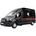 Pikkukuva 4 / 5: 1:32 Sinkkiseos Bus Ford Transit Van Leikkiauto Valettu Mpv Malli Ääni Valo Veto Takaisin Lasten Lahja Pojat Leikkikaluille Spint Rv